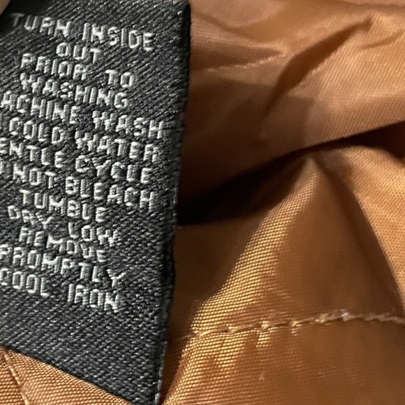 Vintage Men's tan parka, Large. Barn coat field jacket utility jacket faux fur - Picture 11 of 12